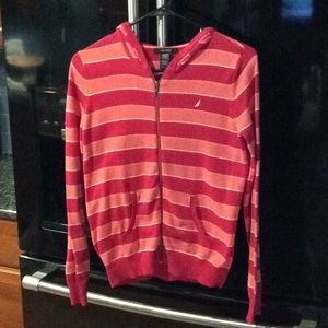 Nautica Cotton Zip Up Sweater